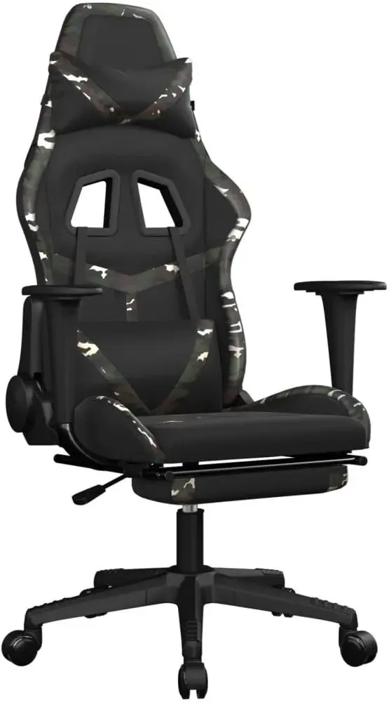 Fotoliu gaming VidaXL 3143686 (Black/Camouflage)