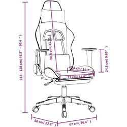 Игровое кресло VidaXL 3143700 (Black/Red) Thumb