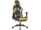 Fotoliu gaming VidaXL 3143701 (Black/Gold)