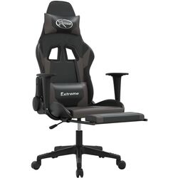 Fotoliu gaming VidaXL 3143703 (Black/Grey) Thumb