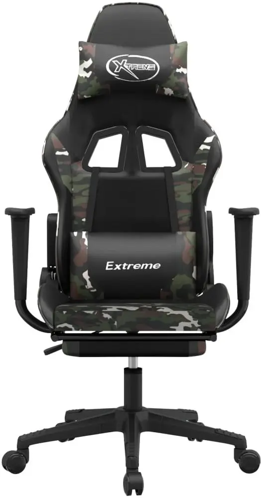 Fotoliu gaming VidaXL 3143710 (Black/Camouflage)