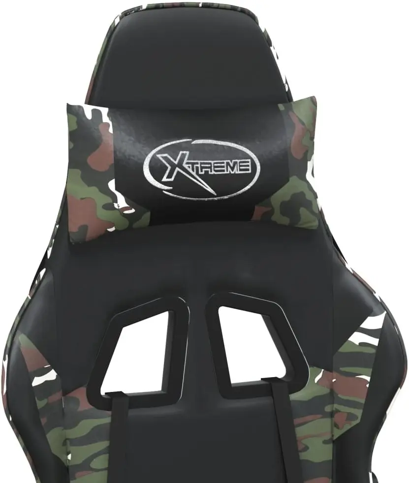 Fotoliu gaming VidaXL 3143710 (Black/Camouflage)