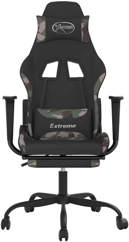 Fotoliu gaming VidaXL 3143732 (Black/Camouflage) - 3
