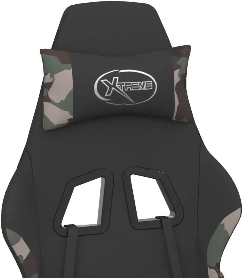 Fotoliu gaming VidaXL 3143732 (Black/Camouflage) - 8