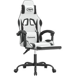 Fotoliu gaming VidaXL 3143888 (White/Black) Thumb