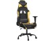 Fotoliu gaming VidaXL 345413 (Black/Gold)