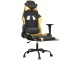 Fotoliu gaming VidaXL 345413 (Black/Gold)