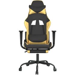 Fotoliu gaming VidaXL 345413 (Black/Gold) Thumb