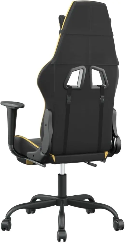 Fotoliu gaming VidaXL 345413 (Black/Gold)
