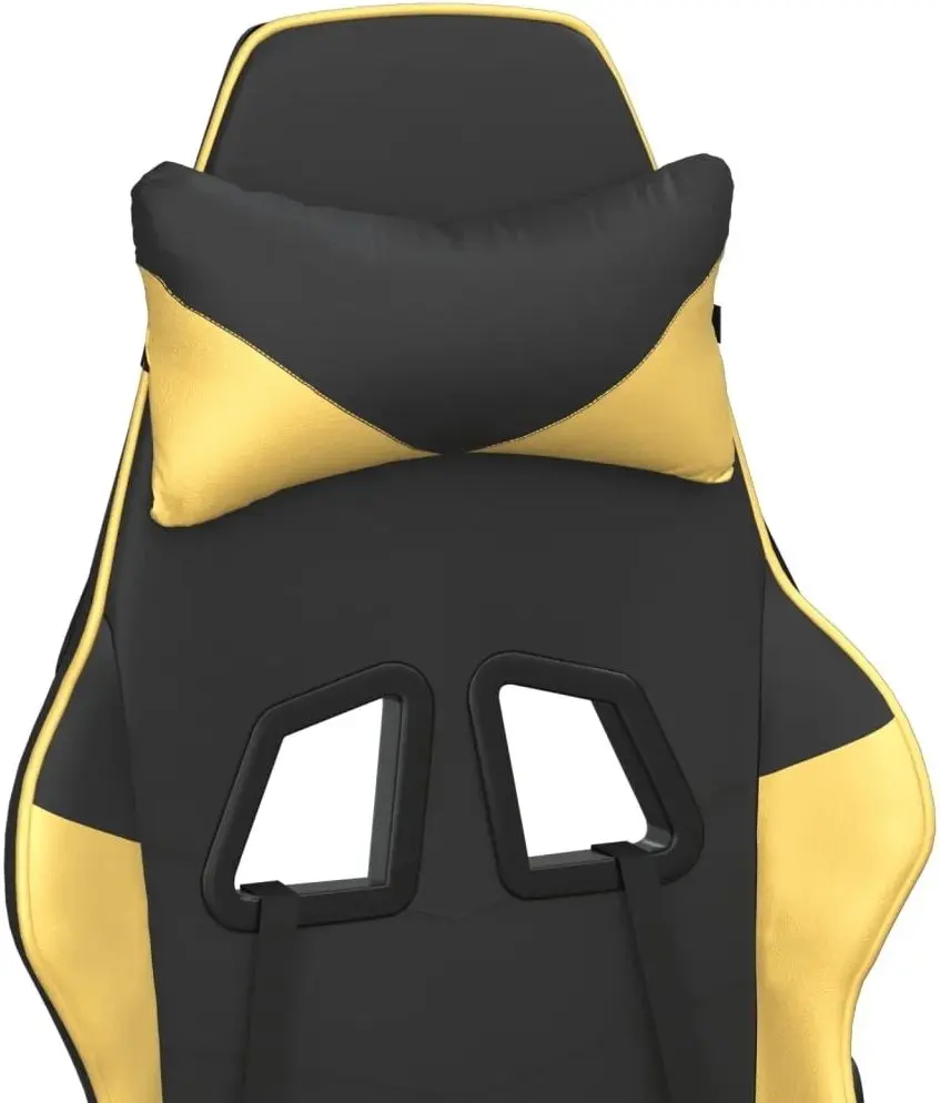 Fotoliu gaming VidaXL 345413 (Black/Gold)