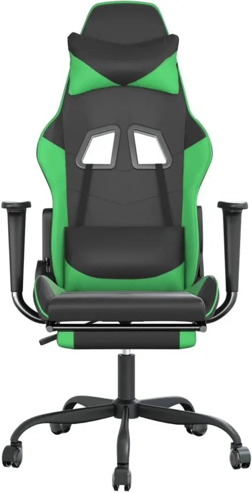 Fotolu gaming VidaXL 345414 (Black/Green)