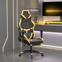 Fotoliu gaming VidaXL 345436 (Black/Gold)