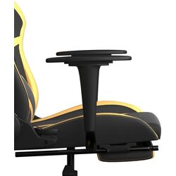 Fotoliu gaming VidaXL 345436 (Black/Gold) Thumb