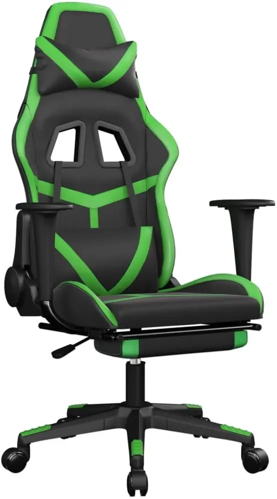 Игровое кресло VidaXL 345437 (Black/Green)