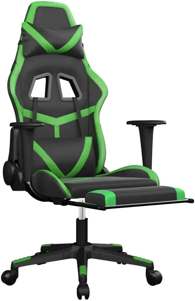 Игровое кресло VidaXL 345437 (Black/Green)