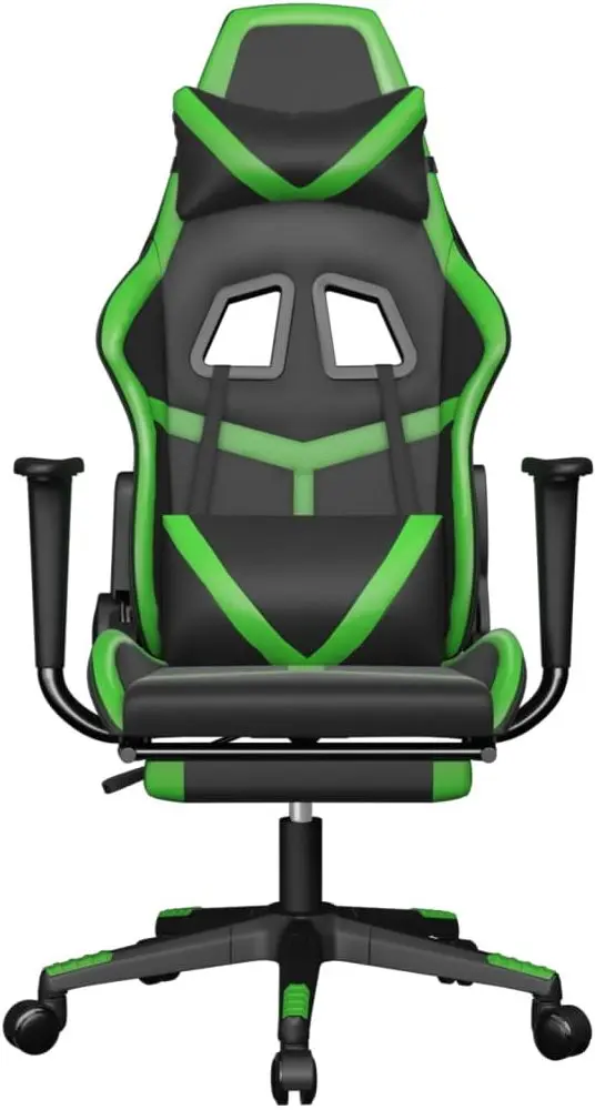 Игровое кресло VidaXL 345437 (Black/Green)