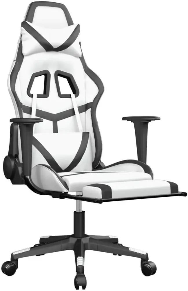 Игровое кресло VidaXL 345443 (White/Black) - 3