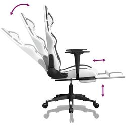 Игровое кресло VidaXL 345443 (White/Black) Thumb