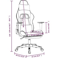 Fotoliu gaming VidaXL 345458 (Black/Red) Thumb