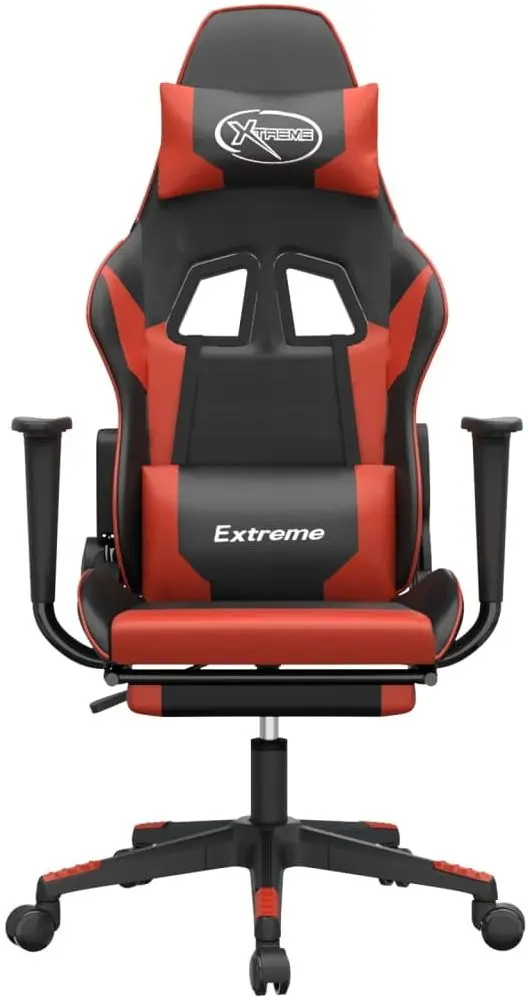 Fotoliu gaming VidaXL 345458 (Black/Red)