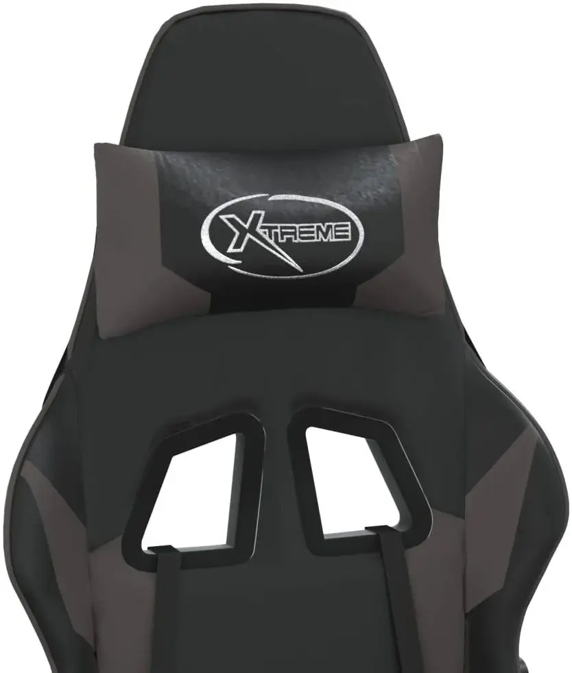 Fotoliu gaming VidaXL 345461 (Black/Grey)