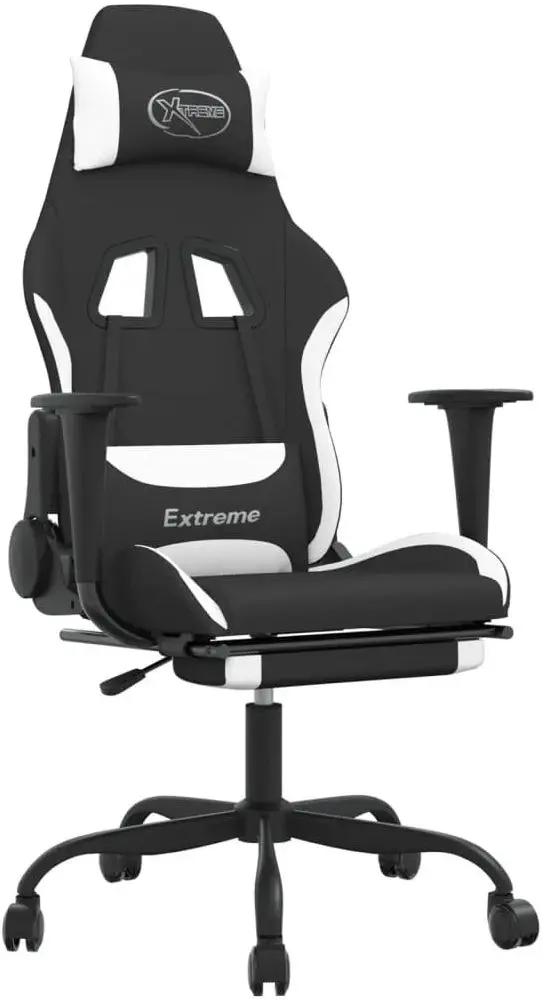 Игровое кресло VidaXL 345488 (Black/White)
