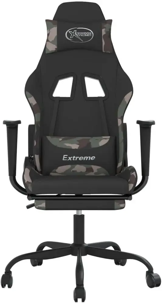 Fotoliu gaming VidaXL 345490 (Black/Camouflage) - 3