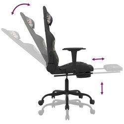 Fotoliu gaming VidaXL 345490 (Black/Camouflage) Thumb