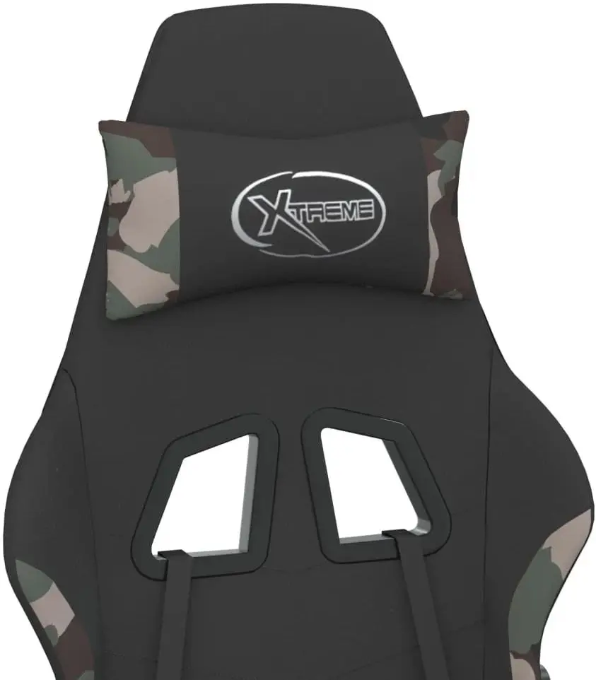 Fotoliu gaming VidaXL 345490 (Black/Camouflage) - 8