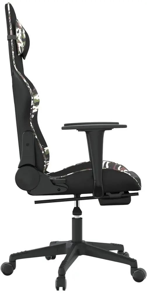 Fotoliu gaming VidaXL 345532 (Black/Camouflage)
