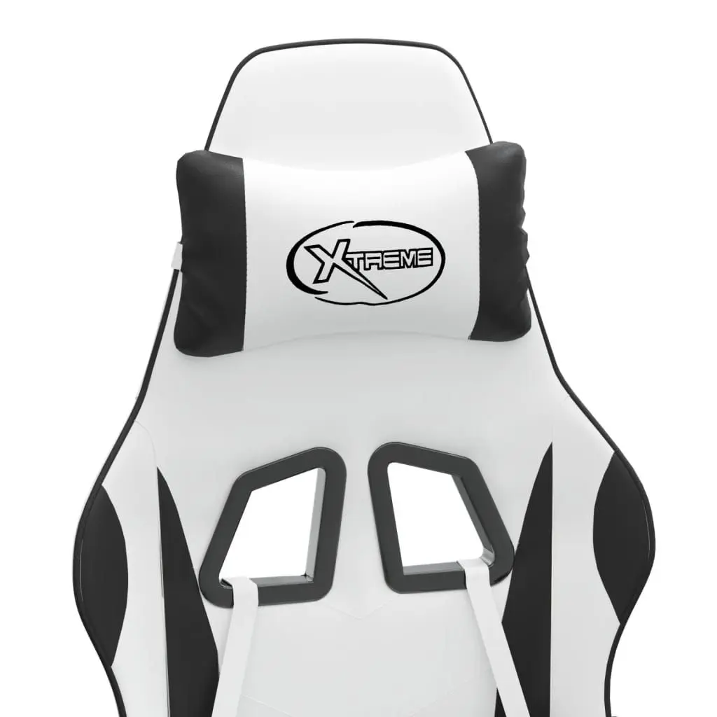 Fotoliu gaming VidaXL 349589 (White/Black)