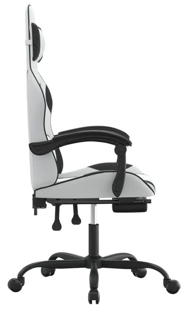 Fotoliu gaming VidaXL 349589 (White/Black)