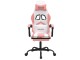 Fotoliu gaming VidaXL 349612 (White/Pink)