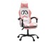 Fotoliu gaming VidaXL 349612 (White/Pink)