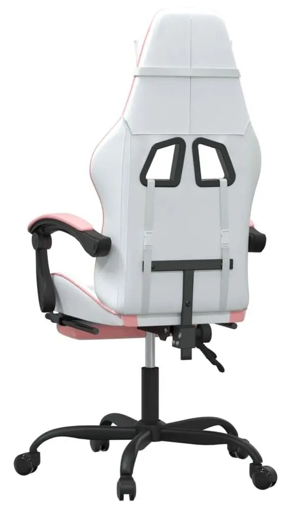Fotoliu gaming VidaXL 349612 (White/Pink)