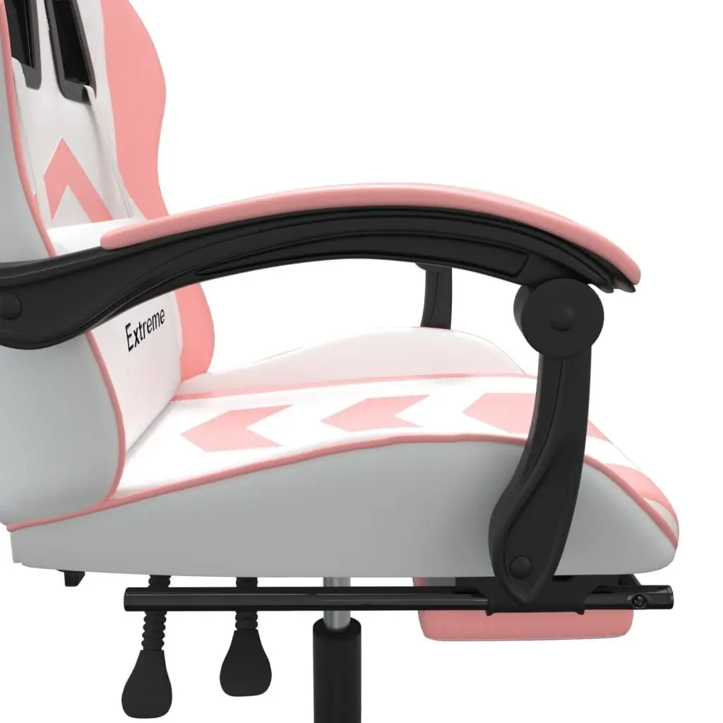 Fotoliu gaming VidaXL 349612 (White/Pink)