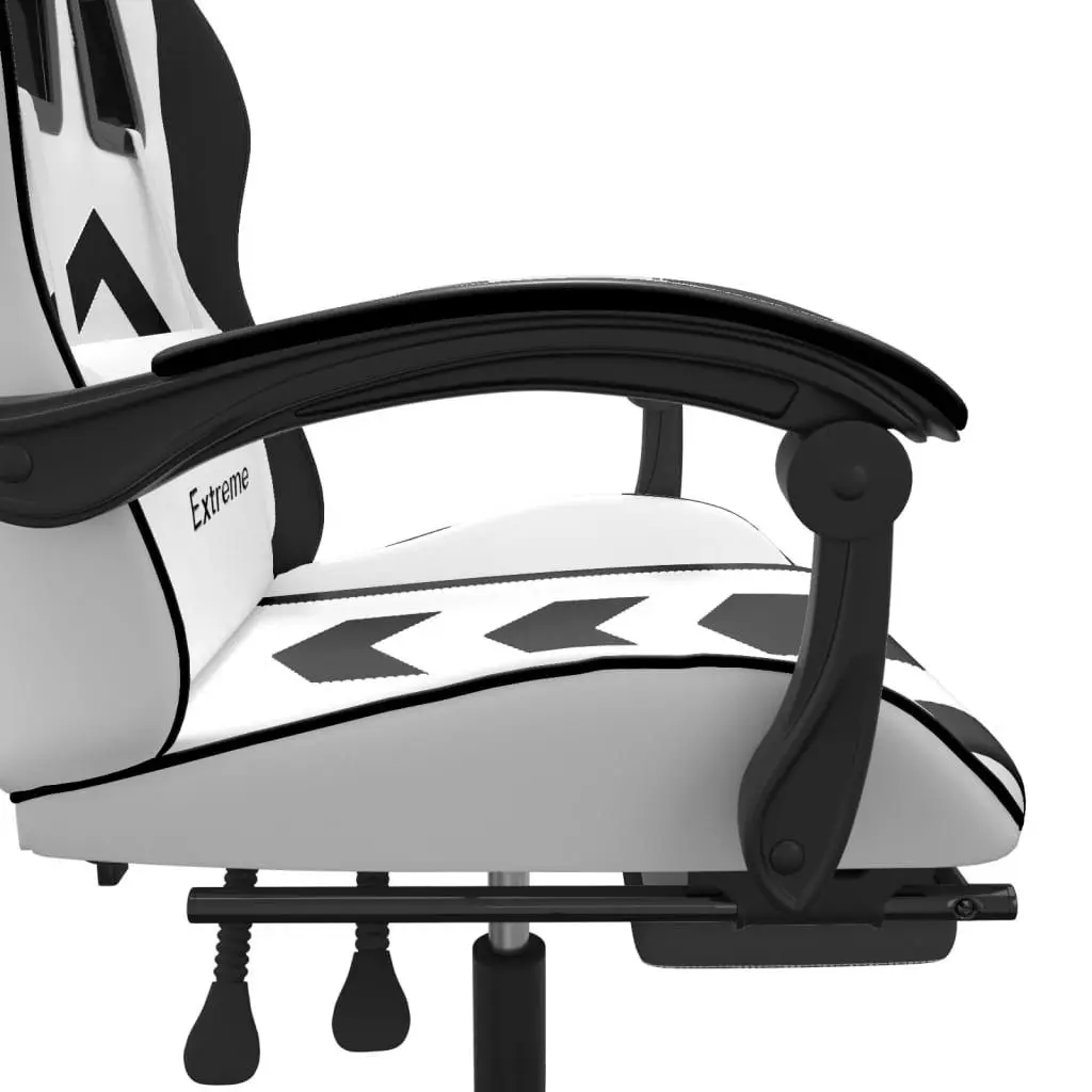 Fotoliu gaming VidaXL 349613 (White/Black)