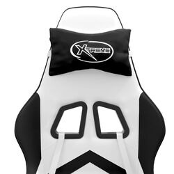 Fotoliu gaming VidaXL 349613 (White/Black) Thumb
