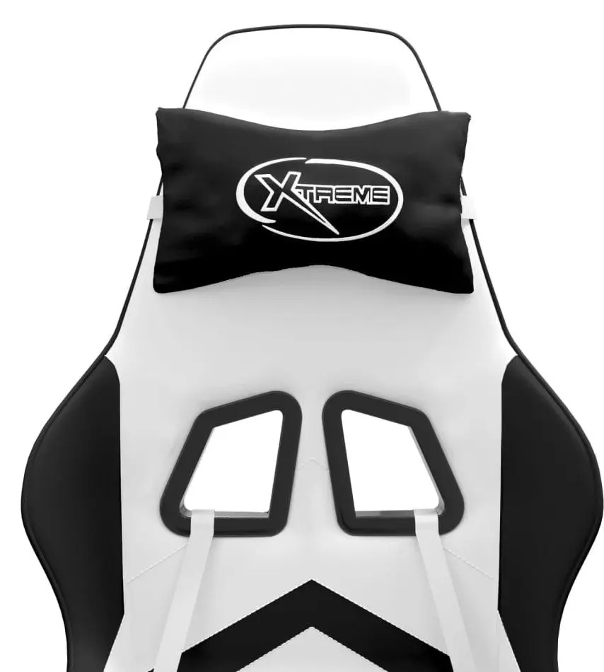 Fotoliu gaming VidaXL 349613 (White/Black)