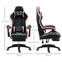 Fotoliu gaming Vinsetto 921-618V00BK (Black/Pink) Thumb