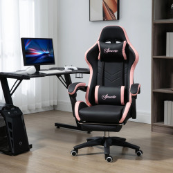 Fotoliu gaming Vinsetto 921-618V00BK (Black/Pink) Thumb