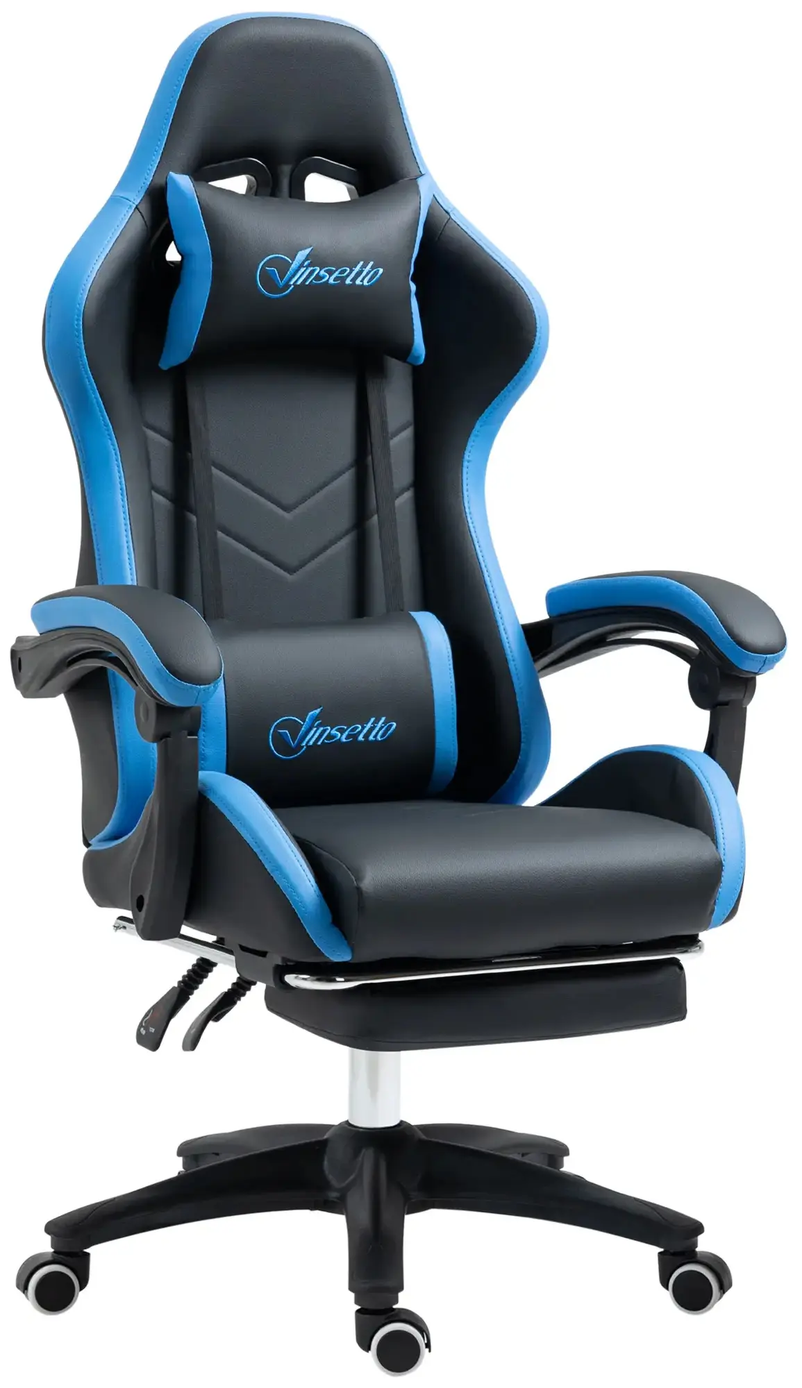 Игровое кресло Vinsetto 921-618V01BK (Black/Blue) - 2