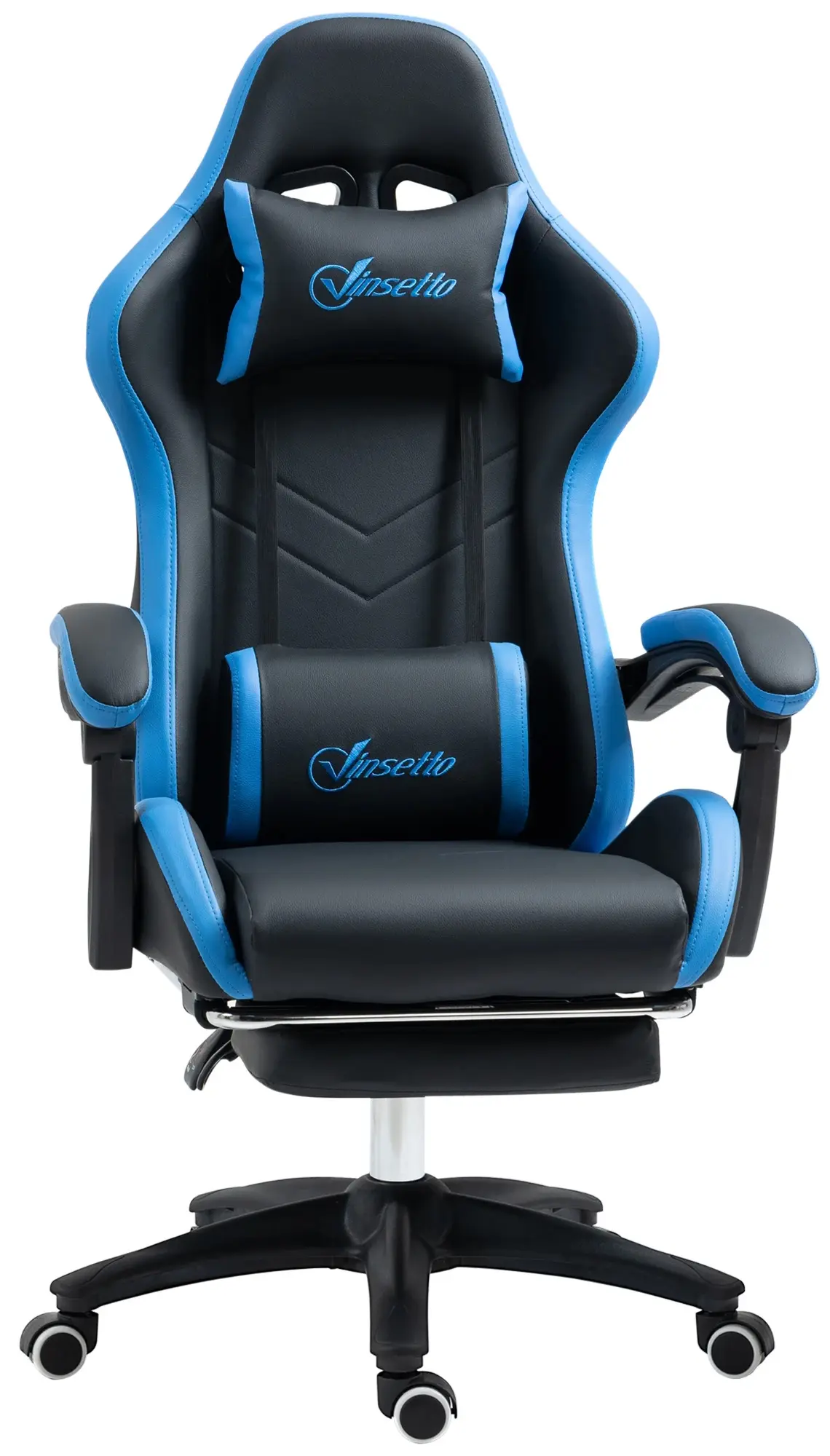 Игровое кресло Vinsetto 921-618V01BK (Black/Blue) - 3