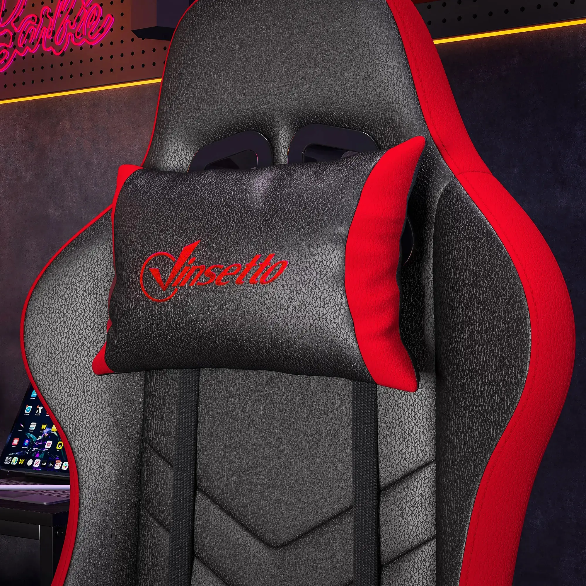 Fotoliu gaming Vinsetto 921-618V05BK (Black/Red) - 4