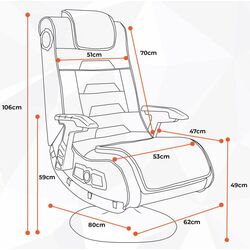 Fotoliu pentru jocuri XRocker Evo Pro 4.1 (Black) Thumb