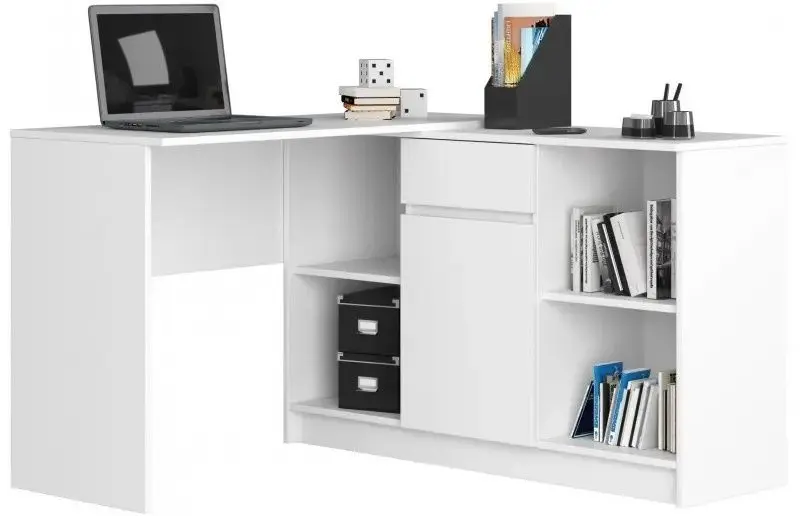 Комплект офисной мебели Akord R11 R80 1D2SZ White + B-17 1SZ1D White + B-17 White + Chomik FOT5047 Black - 7