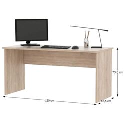 Birou modular Mobhaus Johan 2 New (Sonoma Oak/White) Thumb