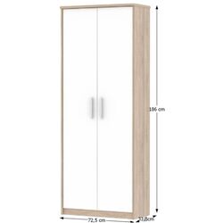 Birou modular Mobhaus Johan 2 New (Sonoma Oak/White) Thumb