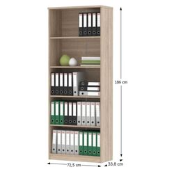 Birou modular Mobhaus Johan 2 New (Sonoma Oak/White) Thumb