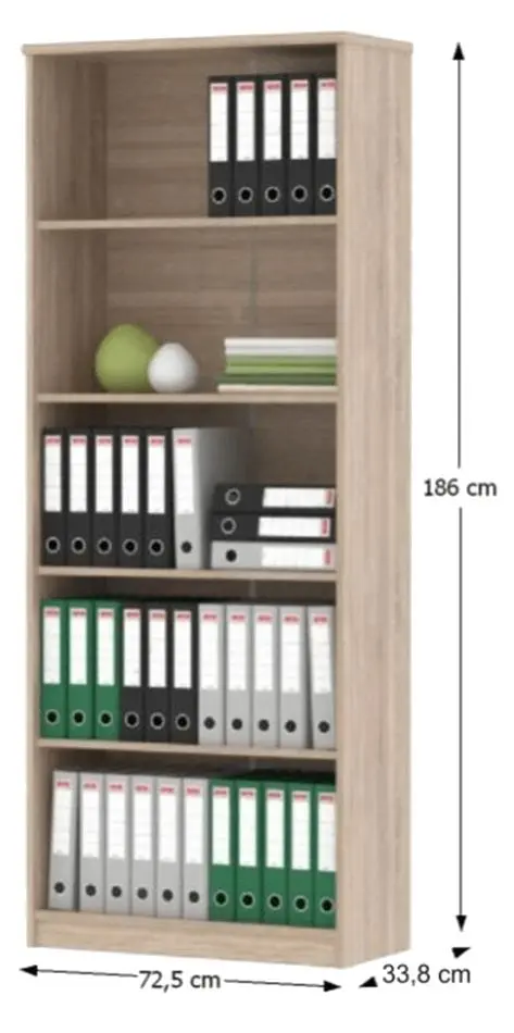 Birou modular Mobhaus Johan 2 New (Sonoma Oak/White)